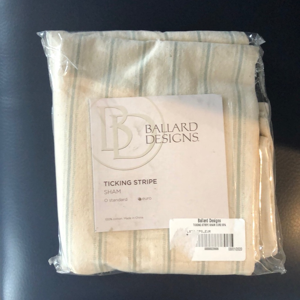 26x26 spa sham from Ballard Designs NEW